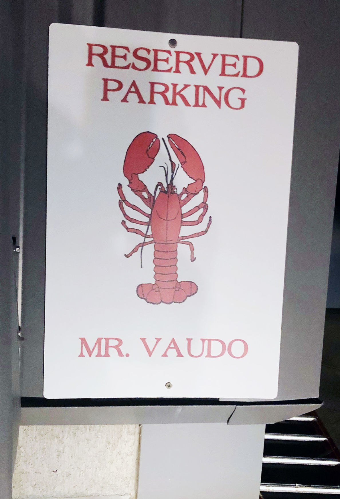 Joe Vaudo’s Parking Space